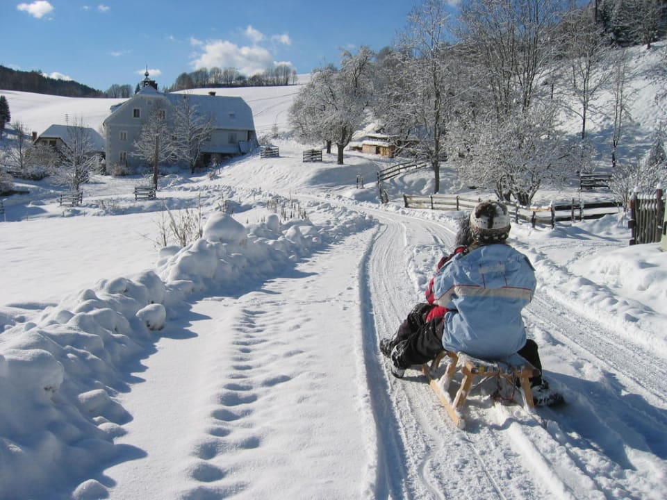 Schlittenfahrt Moar zu Lessach Hütte