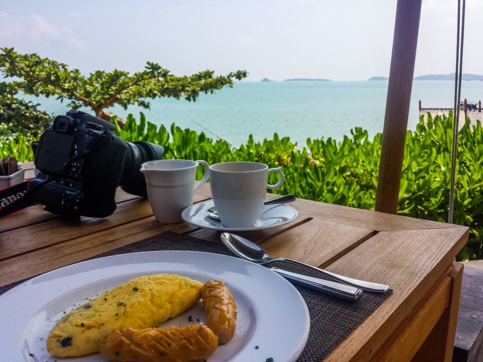 Ausblick Frühstück Hansar Samui Resort & Spa