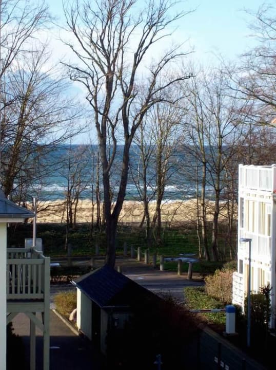 Blick aus dem Schlafzimmer Hotel Am Weststrand