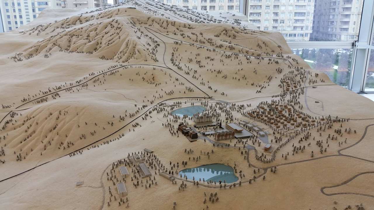 Model des Skigebietes Park Chalet Hotel