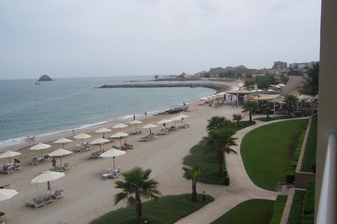 Vom Restaurantbalkon Radisson Blu Resort Fujairah