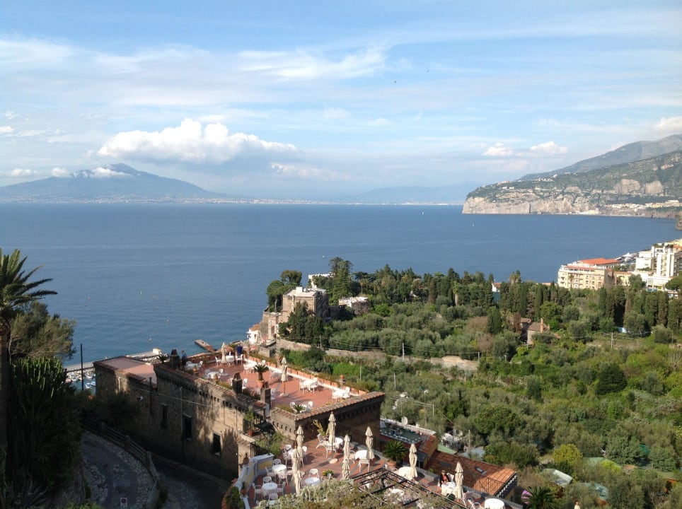 Blick vom Balkom Grand Hotel Capodimonte