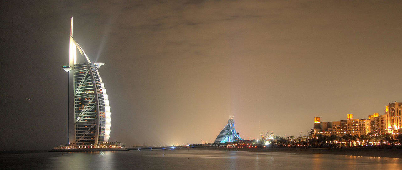 Blick auf dem Klassiker Jumeirah Al Qasr