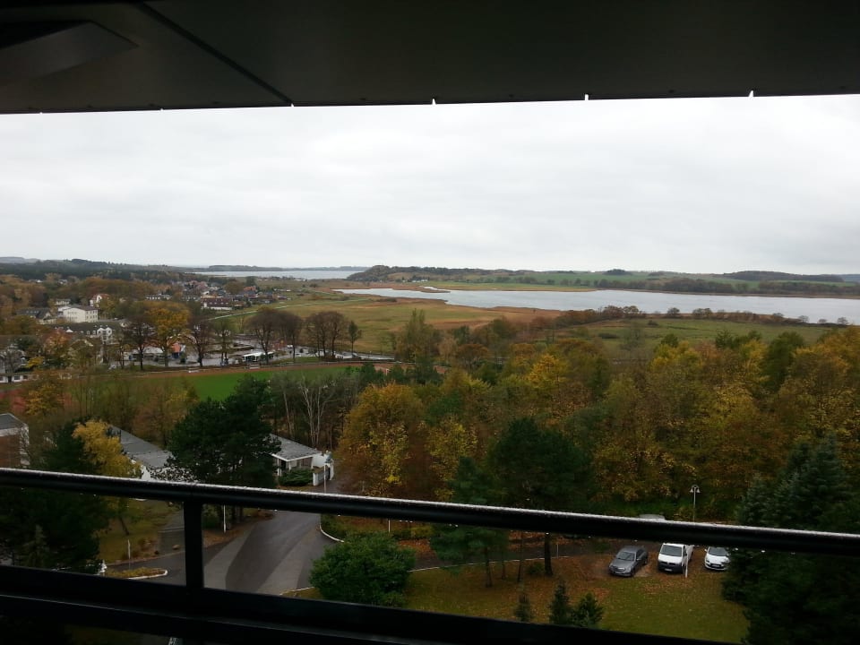Blick vom Balkon auf den Selliner See Cliff Hotel Rügen