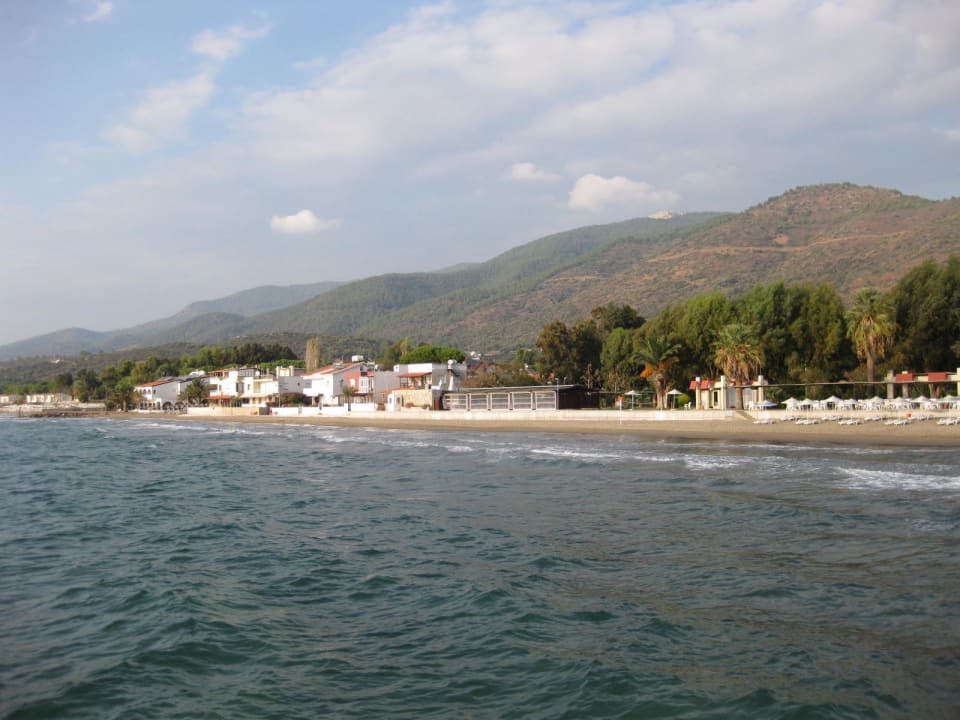 Blick auf den Strand vom Meer aus Dogan Paradise Beach