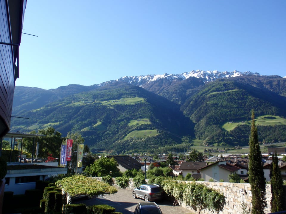 Ausblick von unserem Zimmer Lindenhof Pure Luxury & Spa DolceVita Resort