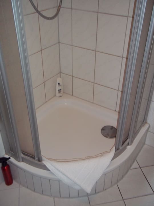Winzige Dusche Hotel Traube Rüdesheim