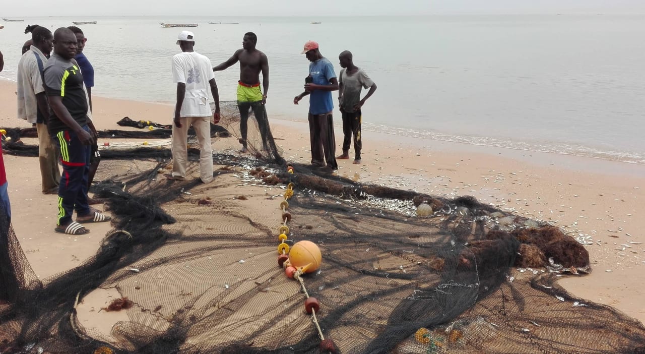 Pêcheurs à la plage Hotel Neptune