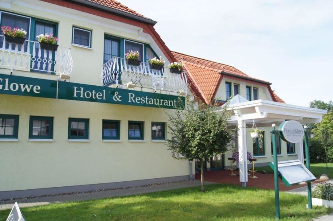 Eingang zum Hotel altGlowe Hotel Garni