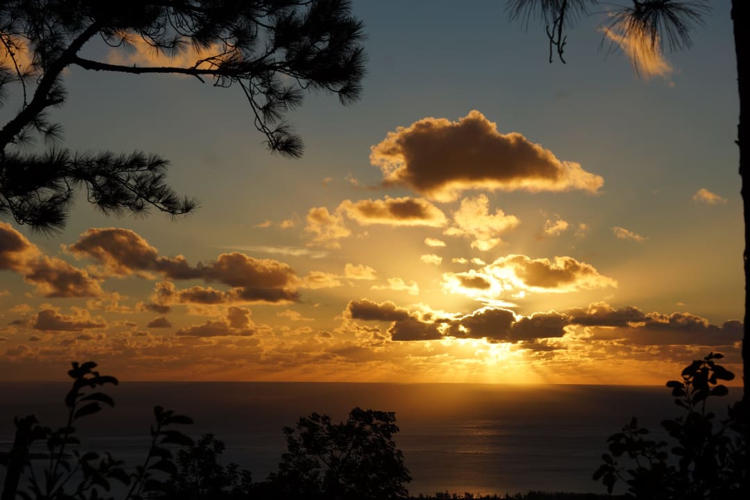 Sonnenuntergang am Viewpoint Lakaz Chamarel Exclusive Lodge