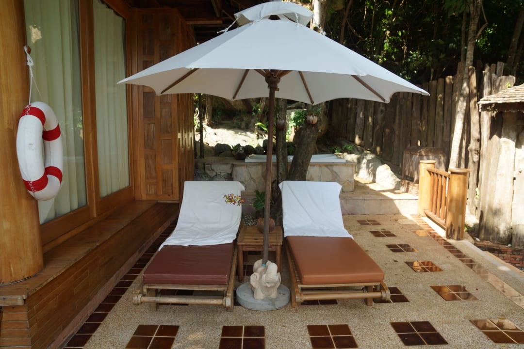 Unsere Ausenanlage vom Zimmer Santhiya Koh Phangan Resort & Spa