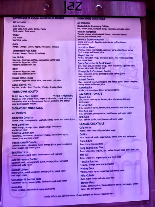 Gastro Hotel JAZ Makadi Star & Spa