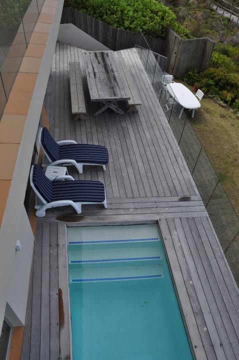 Terrasse und Pool Hotel Sea Breeze Inn