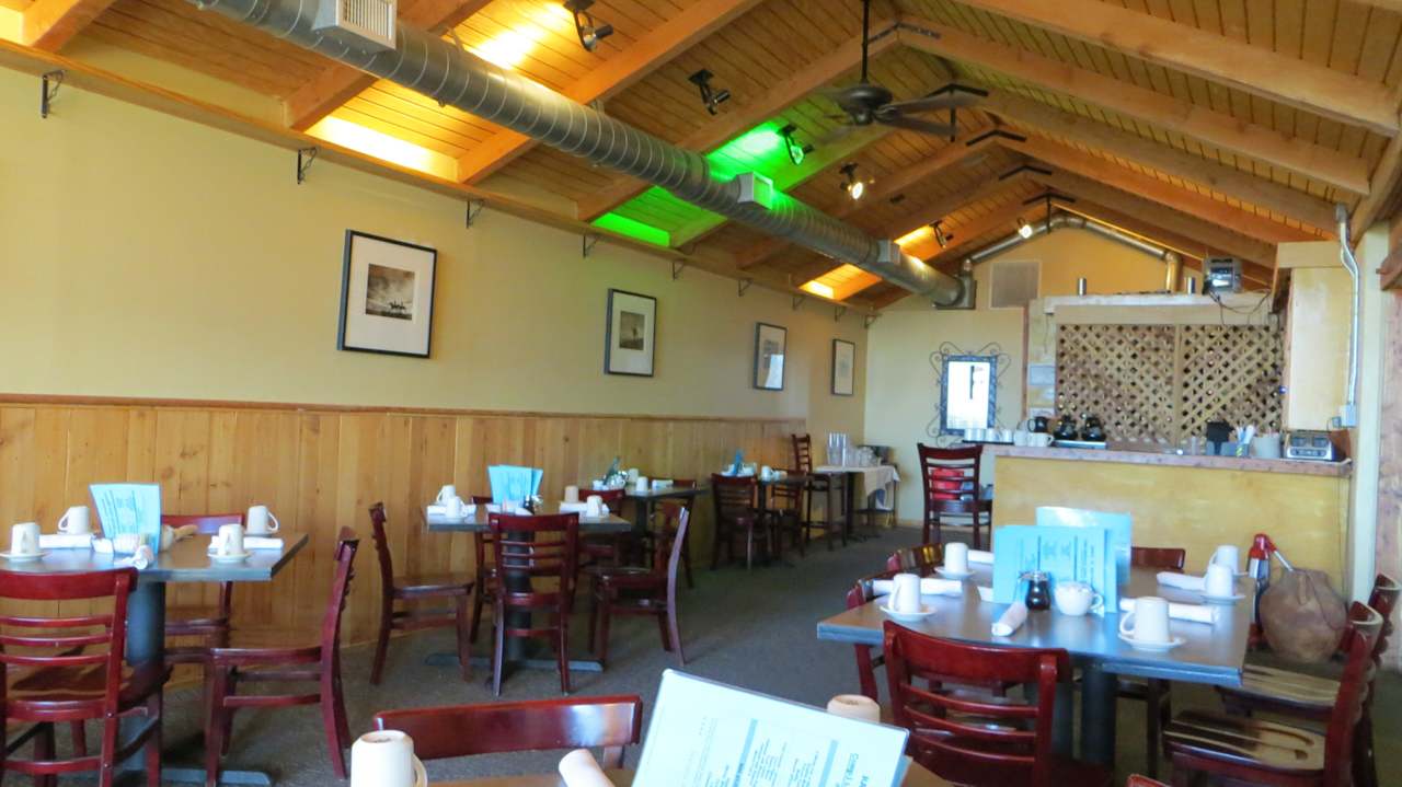 Der Frühstücksraum Landmark Lookout Lodge