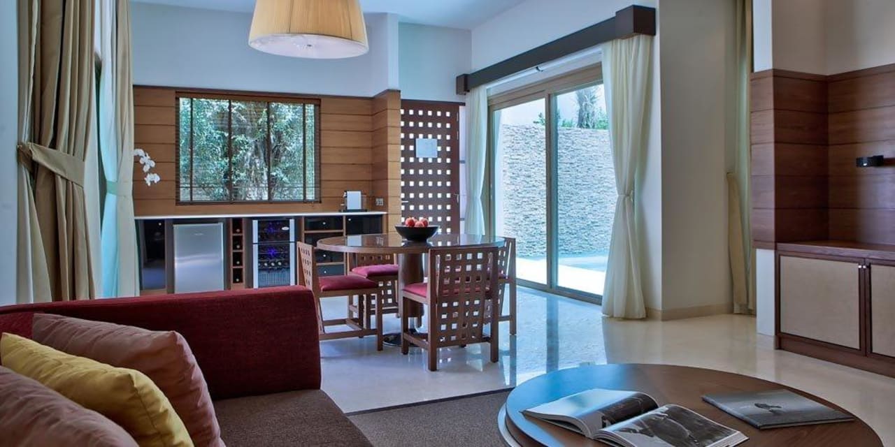 Polo Villa Living Room Desert Palm by Per Aquum Meliá Desert Palm Dubai