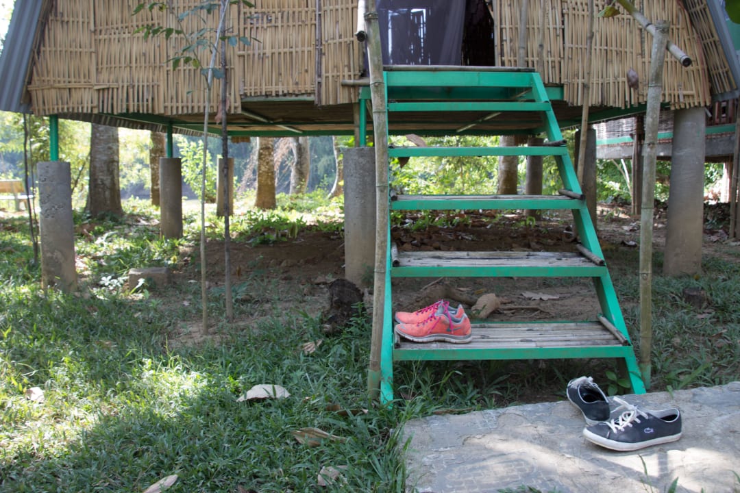 Wejście do domku Green Bamboo Lodge Resort