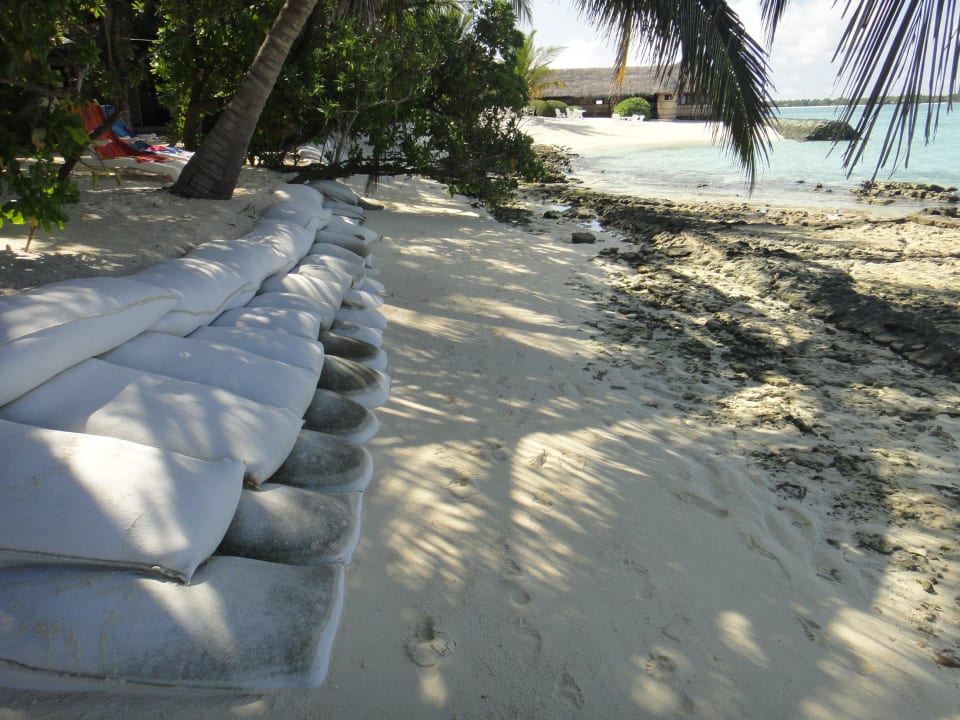 Überall Sandsäcke Summer Island Maldives