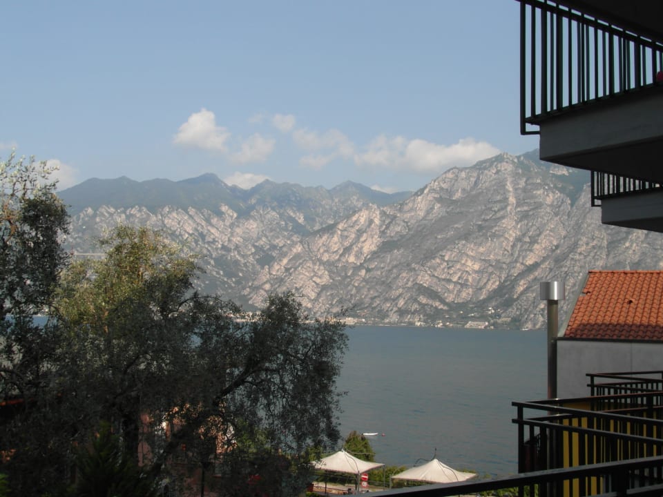 Schöner Blick vom seitlichen Balkon Hotel Sole