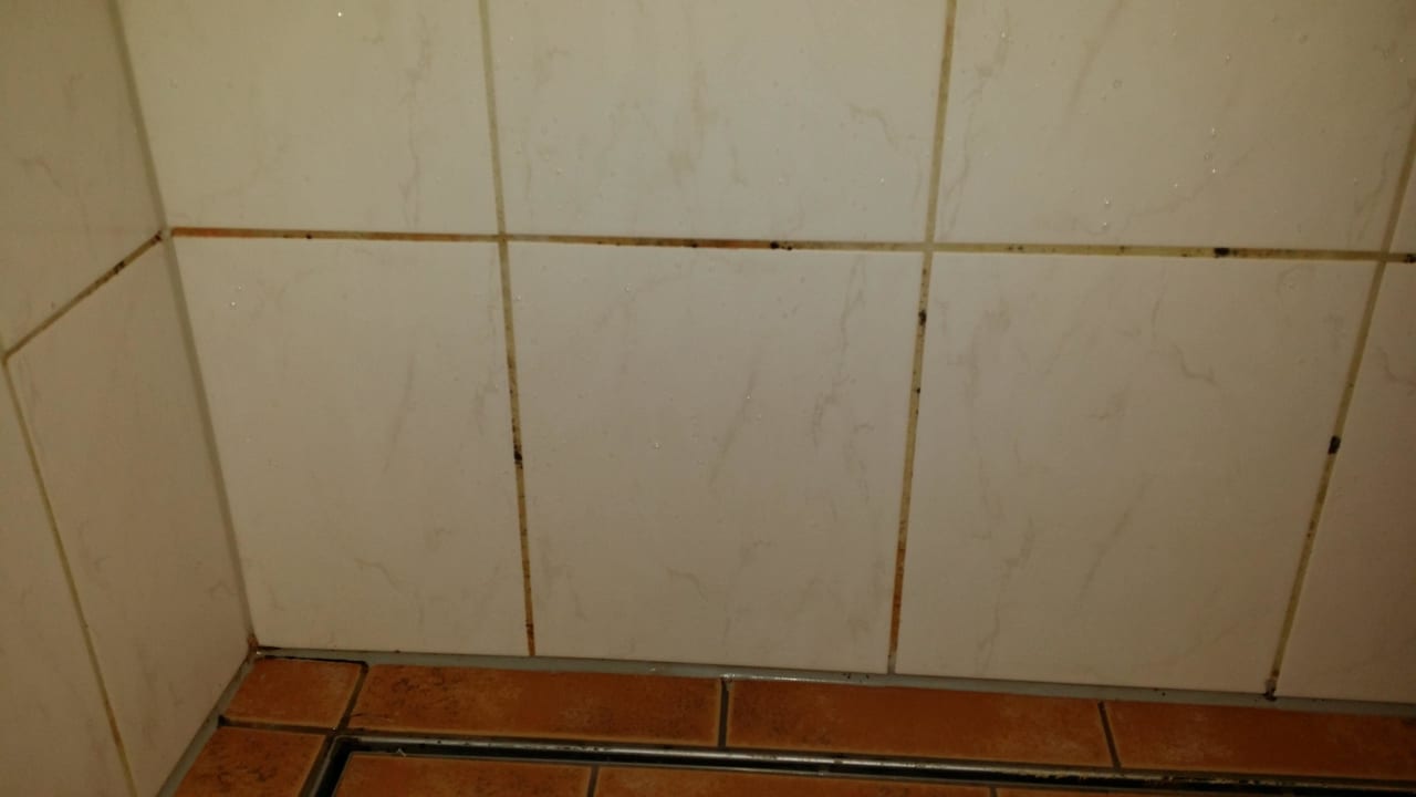 Dusche:Schimmel in Ecken und Kanten Hotel Sonnenhof Igls