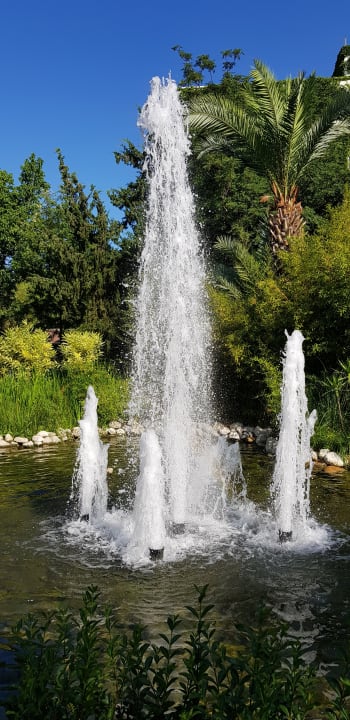 Schön die Außenanlage vom Restaurant  Labranda Alantur Resort