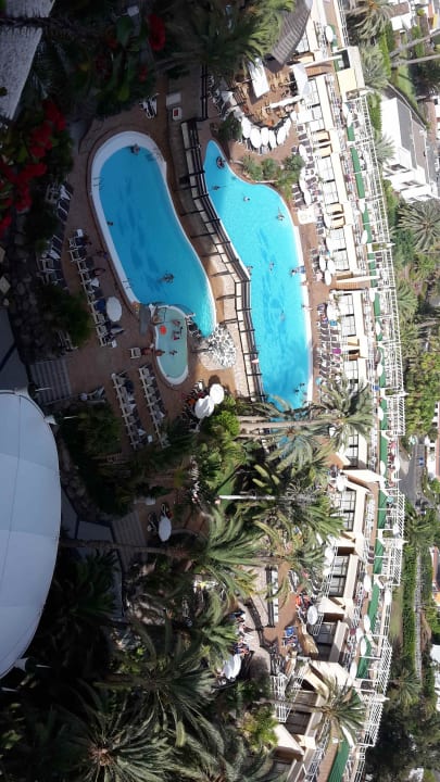 Poolanlage von unserem Zimmer aus Gloria Palace San Agustin Thalasso & Hotel