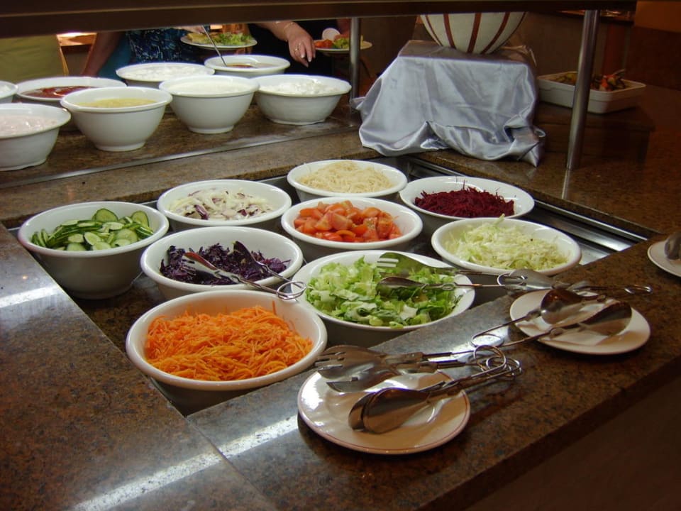 Beim Büffet Occidental Jandía Mar