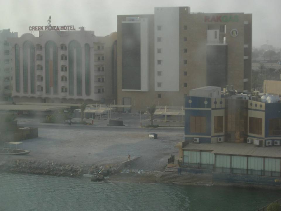 Blick aus Zimmer 507 Hilton Garden Inn Ras Al Khaimah