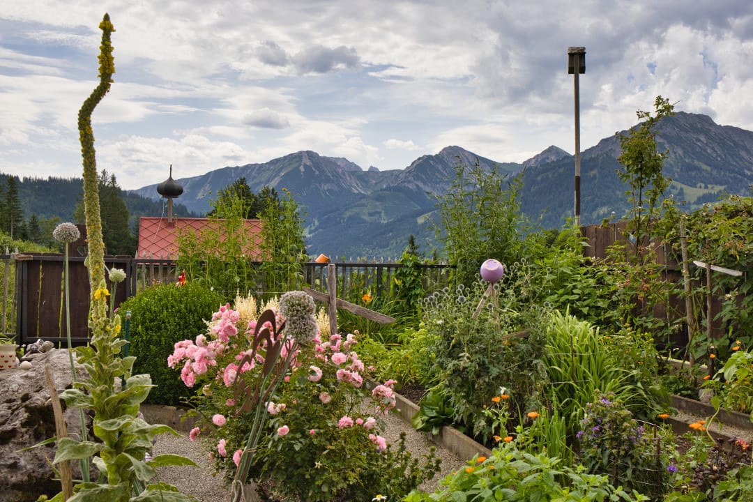 Gartenanlage Bauernhof Haus Edelweiss