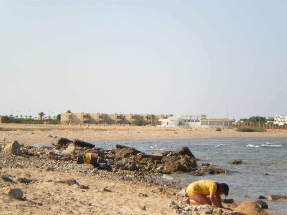 Vermüllter Strand Pickalbatros Aqua Park Resort - Hurghada