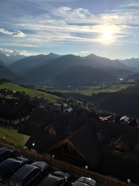 Super Ausblick zum Frühstück Berghotel Zirm
