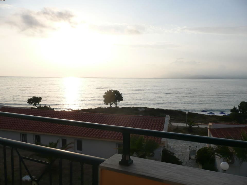 Ausblick vom Zimmer aufs Meer Euro Village Achilleas Hotel