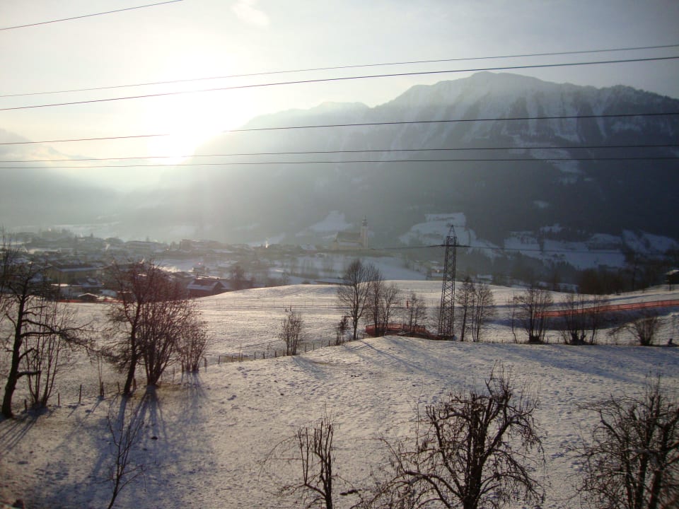 Vom Balkon in Richtung St. Veit Hotel Silberfux