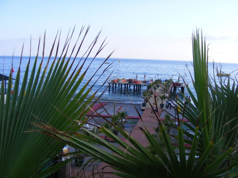 Blick vom Hotelstrand auf das Meer Botanik Hotel & Resort