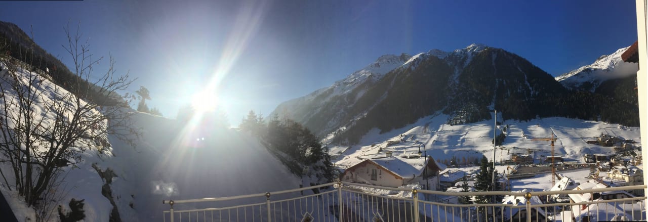 Blick über Ischgl Haus Heidi