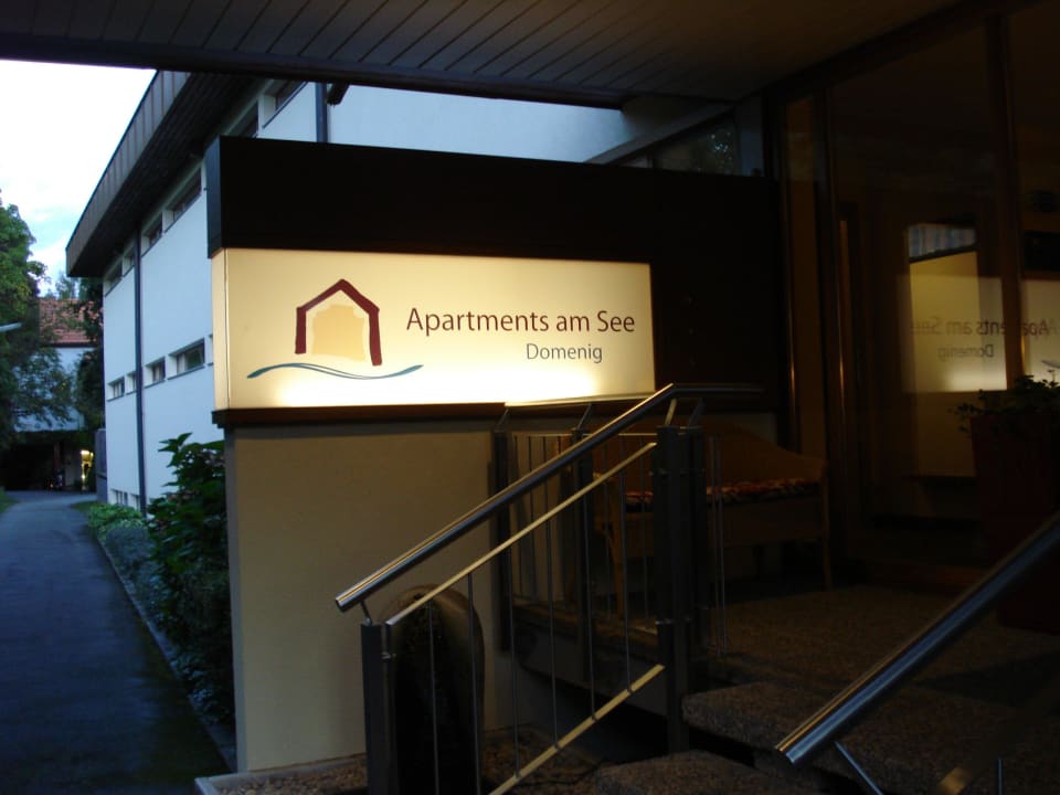 Eingangsbereich Apartments am See Domenig