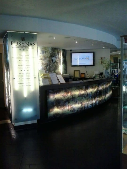 Recepcja hotelowa Hotel Pusynas