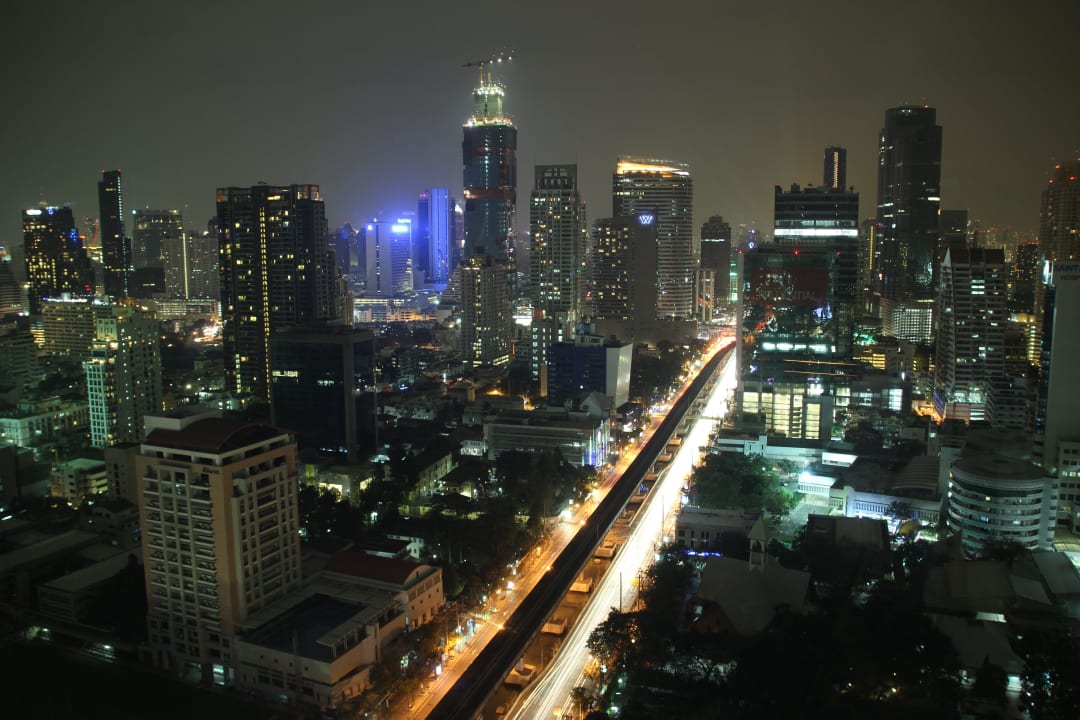 Ausblick aus dem Skyroom im 29. Stock Eastin Grand Hotel Sathorn