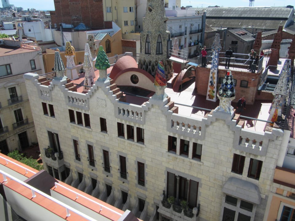 Blick auf den Palau Güell Hotel Gaudi