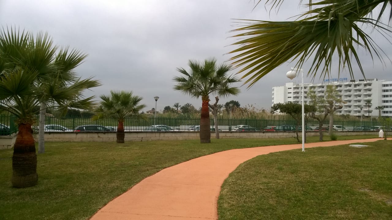 Blick zum Nachbarhotel  Garden Saladina