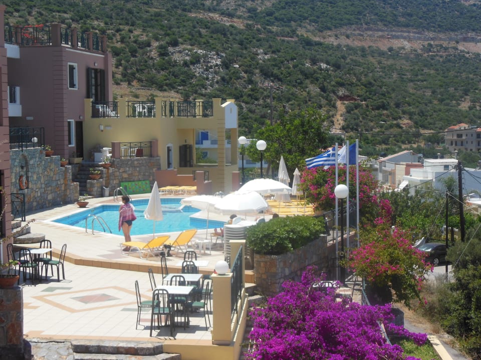 Oberer Pool von der Terrasse Eurohotel Katrin Hotel & Bungalows