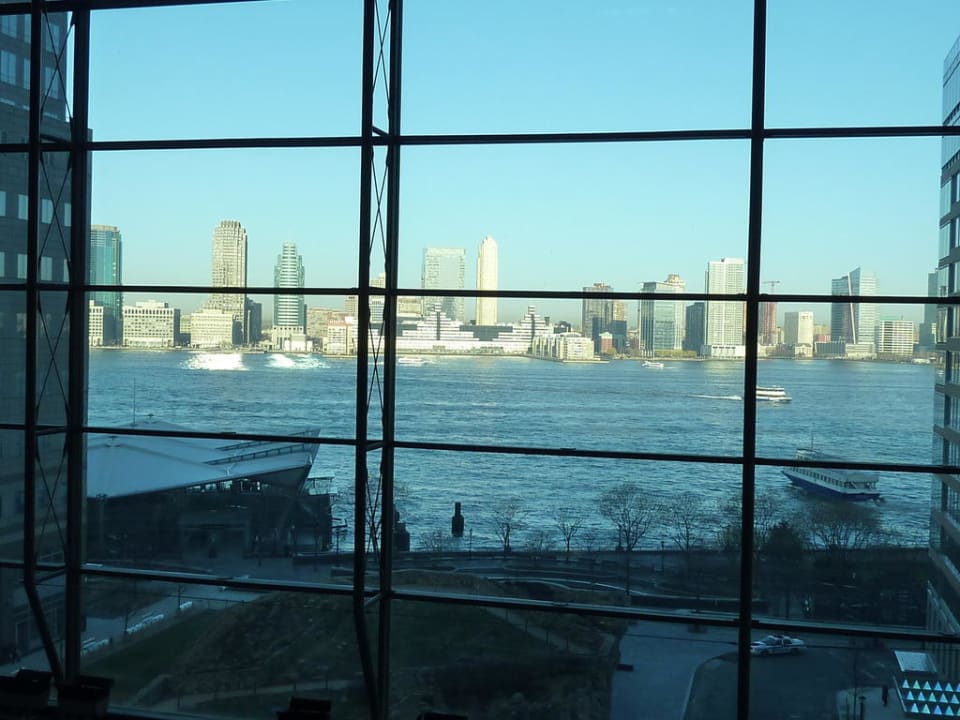 Aussicht vom Hotel nach Jersey Conrad New York Downtown