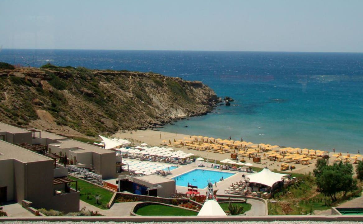 Widok z recepcji Atlantica Mikri Poli Crete