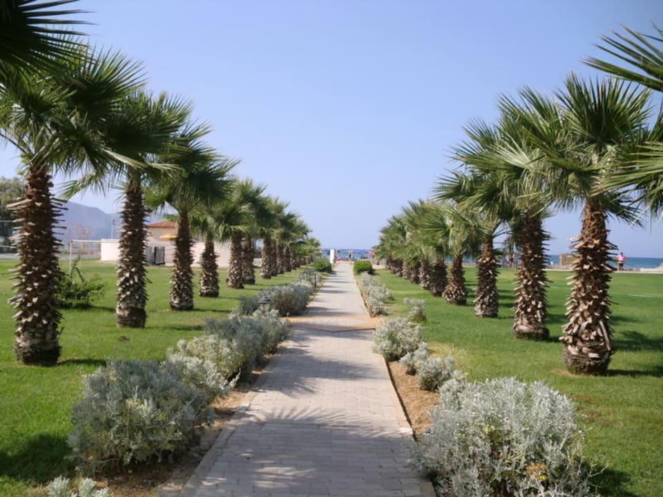 Weg zum Strand durch Delfina Beach Delfina Boutique Hotel