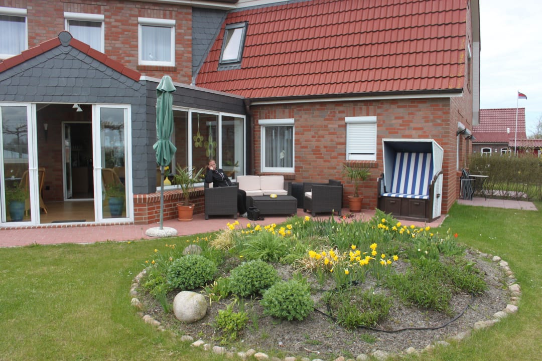 "Ein kleiner Teil des Gartens" Pension Strandkorb (Norden