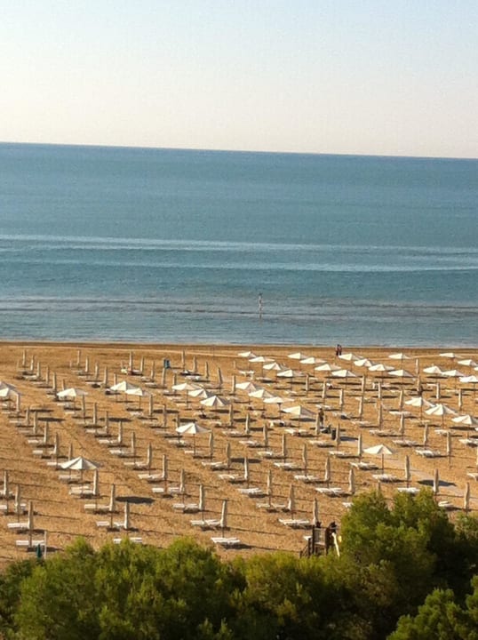 Blick vom Balkon  Hotel American