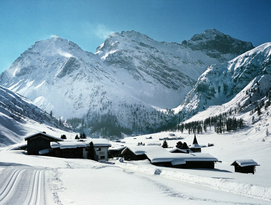 Sertig im Winter Chalet Berghof Sertig