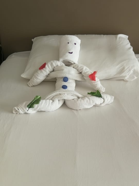 Tägliche Überraschung auf dem Bett  JAZ Aquamarine Resort