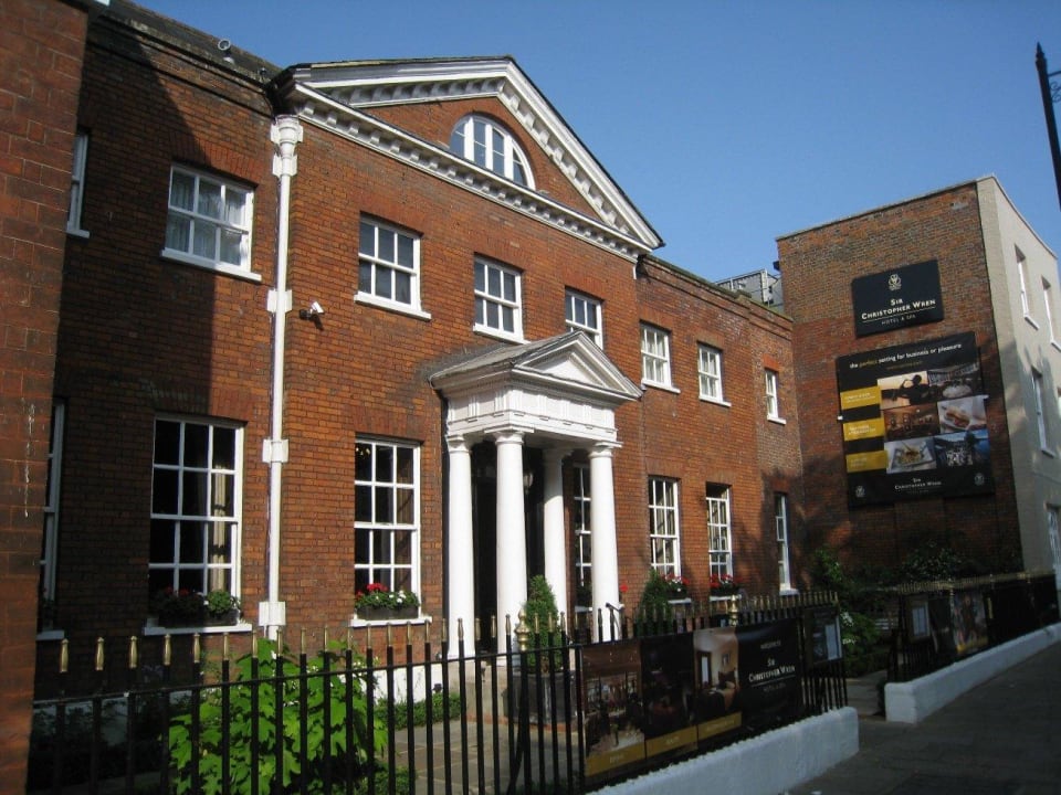 Der Eingang Sir Christopher Wren's House Hotel & Spa