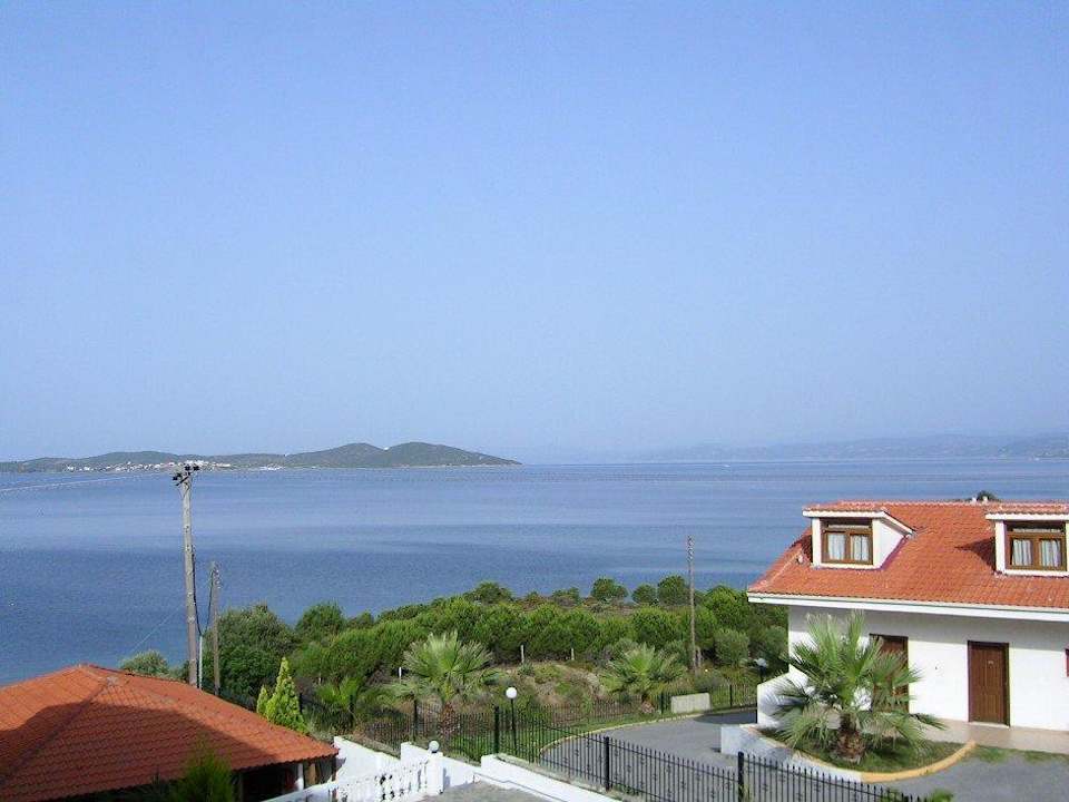 Widok z pokoju Akti Ouranoupolis