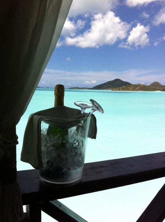 Blick vom Restaurant auf's Meer Cocos Hotel Antigua - Adults Only
